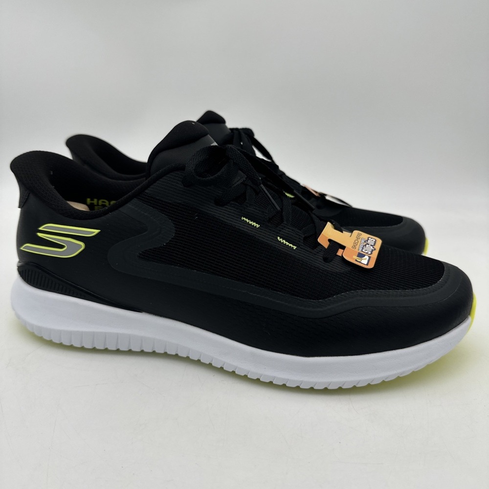 Man's Shoes Skechers GO GOLF Flite Spikeless Slip-In Golf Shoe Sz 13 Black NWOB
